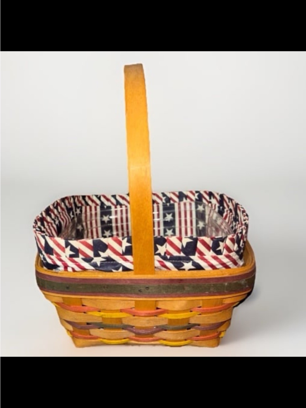 Longaberger basket  "All-American" collection, likely a 1994 Candle Basket